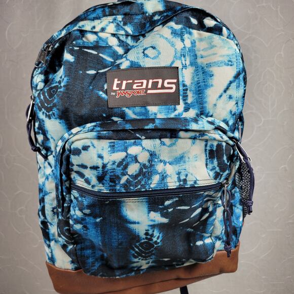 Trans by Jansport Backpack 18" Indigo SuperBreak Padded Laptop Sleeve School Bag - Picture 1 of 16